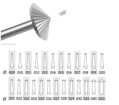 H 120° Bearing Cutter Burs
