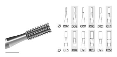 34 Steel Cylinder Burs