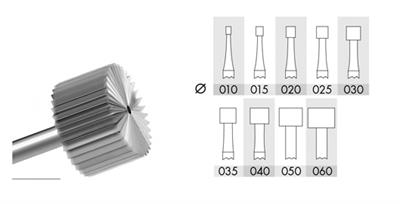 RR Steel Cylinder / Barrel Burs (Short)