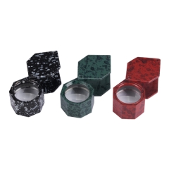 Marbelized Loupe Blue 18mm x 10 w/pouch