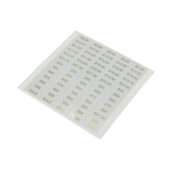 Zetags D1-Low$-WB Price Pages Gold on White
