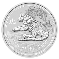 Fine Silver Coin Tiger 2010 5oz