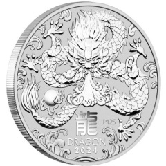 Fine Silver Coin Dragon 2024 5oz