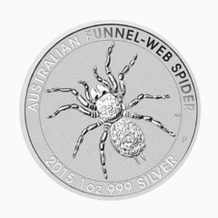 Fine Silver Coin 1oz Funnel Web Spider