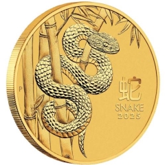 Fine Gold Coin - 1oz Australian Lunar Snake 2025