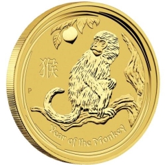 Fine Gold Coin - 1oz Australian Lunar Monkey 2016