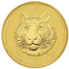 Fine Gold Coin - 1oz Australian Lunar Tiger 2010