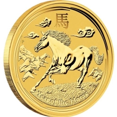 Fine Gold Coin - 2oz Australian Lunar Horse 2014