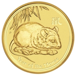 Fine Gold Coin - 1oz Australian Lunar Mouse 2008