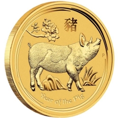 Fine Gold Coin - 2oz Australian Lunar Pig 2019