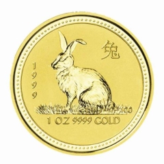 Fine Gold Coin - 1oz Australian Lunar Rabbit 1999