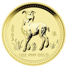 Fine Gold Coin - 1oz Australian Lunar Goat 2003