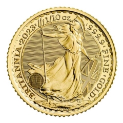 Fine Gold Coin GB Britannia 1/10oz