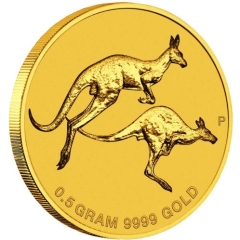 Fine Gold Coin Mini Roo 0.5gm