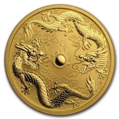 Fine Gold Coin Double Dragon 2020 1oz