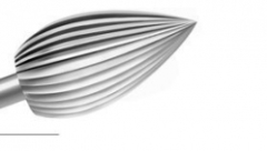 Bur Steel Flame Fine 3.50mm