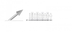Bur Steel Pointed NN fine 1.50mm