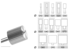 Bur Steel Cylinder R 2.00mm