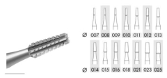 Bur Steel Cone Cross Cut 0.8mm