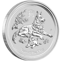 Fine Silver Coin Dog 2018 1kg
