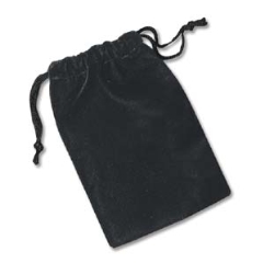 Drawstring Pouch Velveteen Sm pkt 12