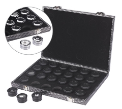 Gemstone Case Blk/Silver dots  24 tins