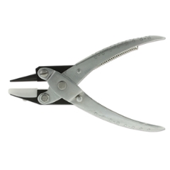 Pliers Round Nylon Flat Jaw Parallel with spring 145mm