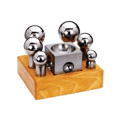 Dapping Punch Set of 6 with Block Extra Large