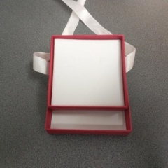 Pendant - Earring Box Cardboard Black/Silver - Pack of 6