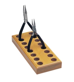 Wooden Plier Stand for 8 Pliers (16 Holes)