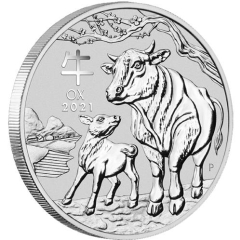 Fine Silver Coin Ox 2021 1kg