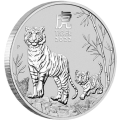 Fine Silver Coin Tiger 2022 5oz