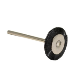 Brush Mounted Stiff Black 3/4"
