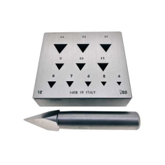 Bezel Block Triangle 4mm to 14mm