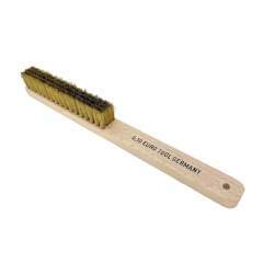 Brass Scratch Brush Wooden Handle